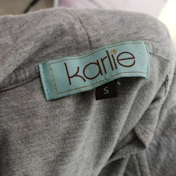Karlie Heather Grey small Pleated Back Button Jacket - Picture 7 of 8